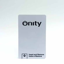 Cartão Magnético Hotel Modelo Onity Baixa 1x1 Cor com Economizador de Energia - Gráfica Globalcards