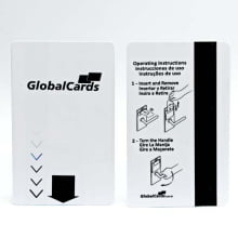 Cartão Fechadura Hotel Magnético Baixa com Economizador de Energia 1x1cor Modelo Kaba  (10un) - Gráfica Globalcards