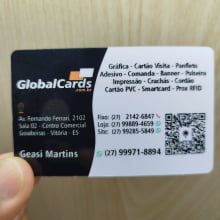 Cartão de Identificação PVC 0,76mm 86x54mm Impressão Frente e Verso - Gráfica Globalcards