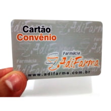 Cartão Fidelidade Arte Única PVC Impresso 0,76mm - 4x4 Cores 100 Unidades