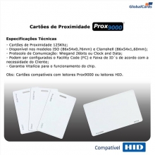 Cartão Proximidade PROX 9000 Clamshell ABS compatível HID