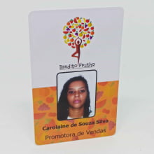 Crachá PVC Personalizado 0,76mm 4x4 Cores Frente e Verso Colorida com Foto e Dados Variáveis - Gráfica Globalcards