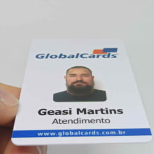 Crachás de PVC 0,76mm com Chip Inteligente 1K (13,56mhz) 4x1 Cores