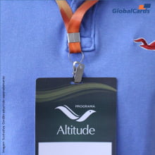 Credencial Eventos em PVC 0,50mm 4x0 cores tamanho 9,5 x 13,5cm 