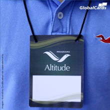 Credencial Eventos em PVC 0,50mm 4x0 cores tamanho 9,5 x 13,5cm