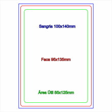 Credencial Eventos em PVC 0,50mm 4x0 cores tamanho 9,5 x 13,5cm