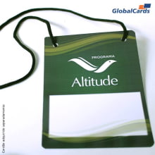 Credencial Eventos em PVC 0,50mm 4x0 cores tamanho 9,5 x 13,5cm