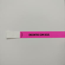 Pulseira Sintética Personalizada ROSA PINK (100un) - Gráfica Globalcards