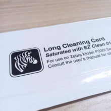 Cartão de Limpeza Longo T 800105-003 - Thermal Printer cleaning card Long p/ Zebra P330