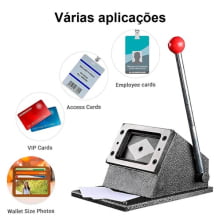 Cortadora para Cartão PVC Crachá 86x54mm de Mesa Manual - Gráfica Globalcards