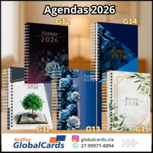 Agenda Diária 15x21cm Capa Dura Wire-o Miolo 75g Edificante - Gráfica Globalcards