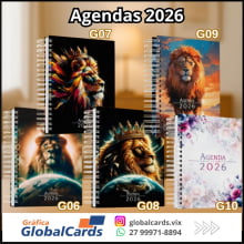 Agenda Diária 15x21cm Capa Dura Wire-o Miolo 75g Edificante - Gráfica Globalcards