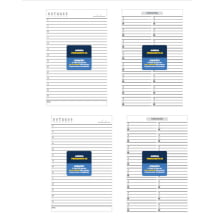 Agenda Permanente 15x21cm Capa Dura Wire-o Miolo 75g Personalizada - Gráfica Globalcards