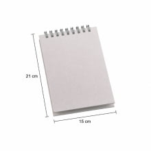 Bloco de Anotações Rascunho c/ 50 Folhas - 15x21cm Acabamento Wire-o - Gráfica Globalcards