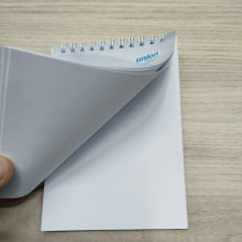 Bloco de Anotações c/ 50 Folhas - 10x14cm Acabamento wire-o - Gráfica Globalcards