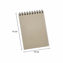 Bloco de Anotações Rascunho c/ 50 Folhas - 10x14cm Acabamento wire-o - Gráfica Globalcards
