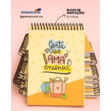 Bloco de Anotações Rascunho c/ 50 Folhas - 15x21cm Acabamento Espiral