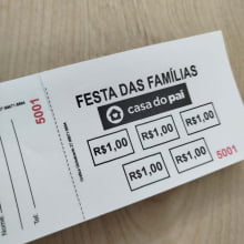Bloco de Rifa Numerado com Canhoto e Picote c/50 números - Gráfica Globalcards