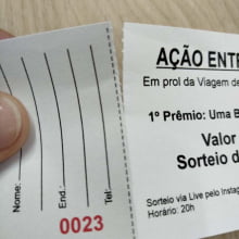 Bloco de Rifa Numerado com Canhoto e Picote c/50 números - Gráfica Globalcards