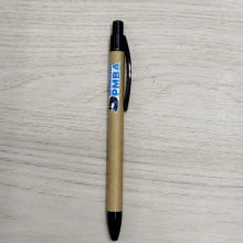 Caneta Ecológica de Papelão em Papel Kraft Personalizado - Gráfica Globalcards