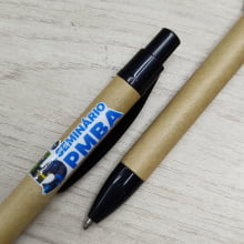 Caneta Ecológica de Papelão em Papel Kraft Personalizado