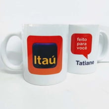 Caneca Porcelana Personalizada 300ml com foto, logomarca ou mensagem - Gráfica Globalcards