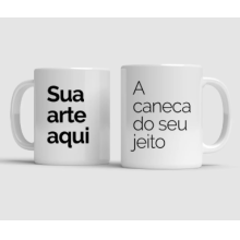 Caneca Porcelana Personalizada 300ml com foto, logomarca ou mensagem Caneca Porcelana Personalizada 300ml com foto, logomarca ou mensagem
