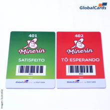 Comanda para Restaurante em PVC 0,76mm 4x4 Cores 9x14cm