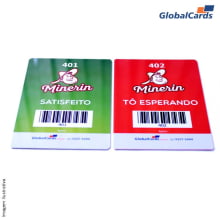 Comanda para Restaurante em PVC 0,76mm 4x4 Cores 9x14cm - 20 unidades - Gráfica Globalcards