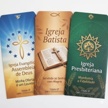 Envelope Offset 90g 16x11cm Dizimo para igrejas 4x0 Cores Aba Lateral Sem Verniz 1000 Unidades