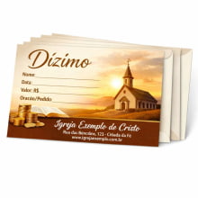 Envelope Offset 90g 16x11cm Dizimo para igrejas 4x0 Cores Aba Lateral Sem Verniz 1000 Unidades - Gráfica Globalcards