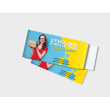 Envelope Offset 90g 23x11cm Carta Personalizado 4x0 Cores Aba Lateral Sem Verniz 100 Unidades