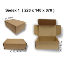 Caixa de Papelão S1 P Tamanho 230x150x80mm