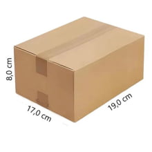 Caixa de Papelão S-1 Px Tamanho 190x170x80mm Envio Correios