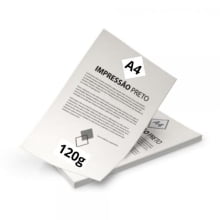 Impressão  A4 Papel Offset 120g  Preto e Branco - Gráfica Globalcards