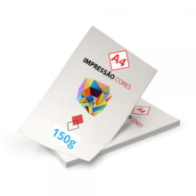 Impressão  A4 Papel Offset 150g Colorido - Gráfica Globalcards