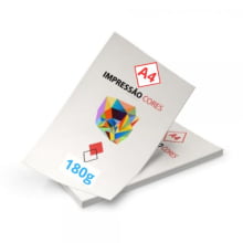 Impressão  A4 Papel Offset 180g Colorido - Gráfica Globalcards