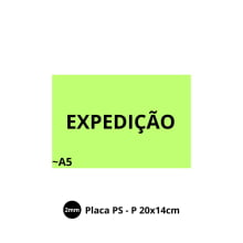 Placa de PVC / PS 2mm adesivado - A5 20x14cm