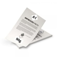 Impressão Papel Offset 90g A1 Preto e Branco Planta - Gráfica Globalcards