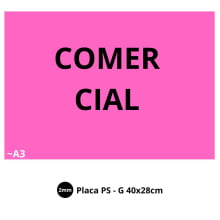 Placa de PVC / PS 2mm adesivado - A3 40x28cm