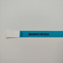 Pulseira Sintética Azul Personalizada - Gráfica Globalcards